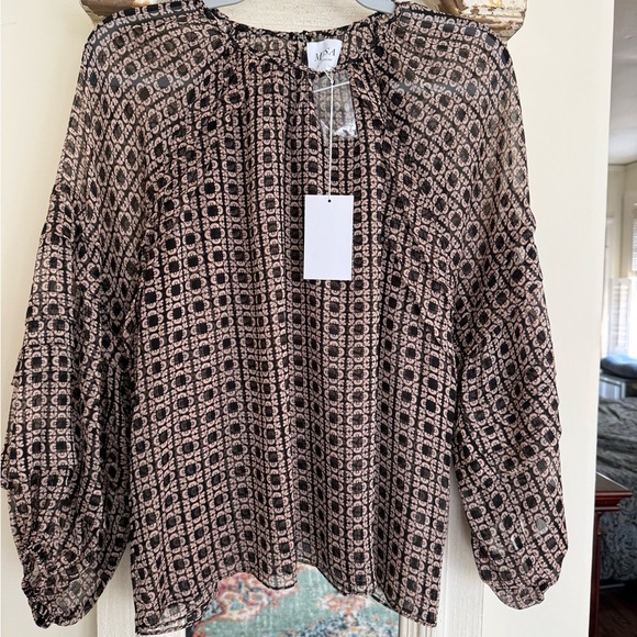 Siena Women's Black and Gold Top - Picture 8 of 8